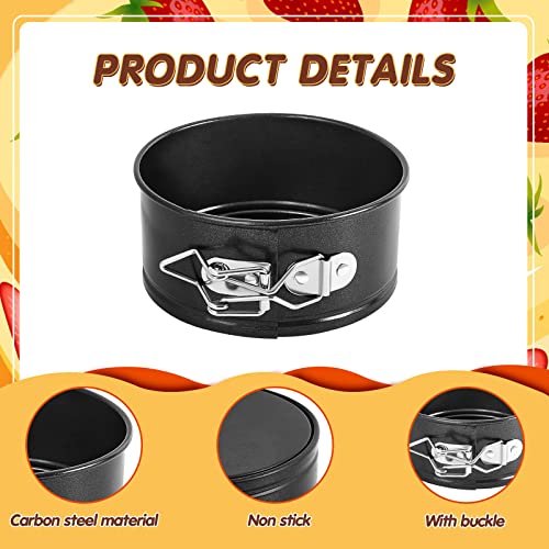 Sunnyray Set Of 8 4 Inch Springform Pans Small Leakproof Round Cake Pans Mini Cheesecake Pans With Removable Bottom Nonstick Baking Cake Mold Mini Cake Tins For Individual Pie Pizzas And Quiches #TOP2