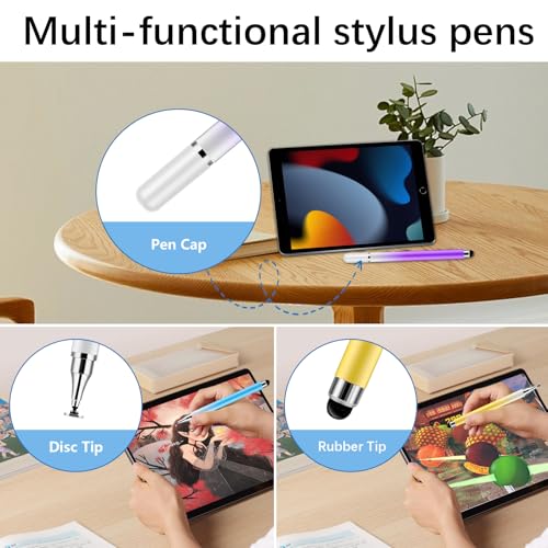Stylet écran tactile iPad iPhone et ordinateur - Lot de 5 stylets tablettes Android