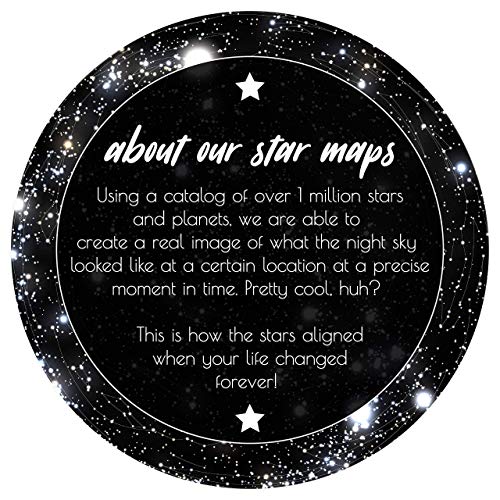 Custom Personalized Star Constellation Map With Milky Way, Star Chart, Engagement Birthday Baby Wedding Anniversary Present, Night Sky Poster #TOP4
