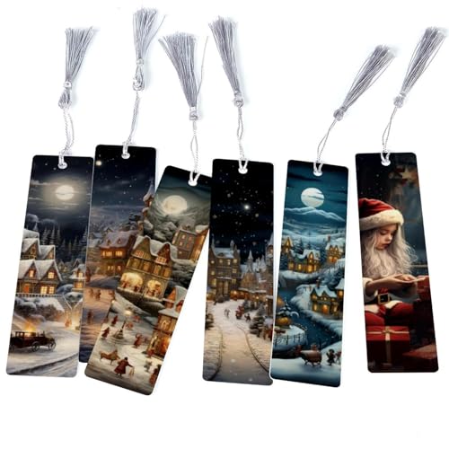 Marque-pages à pompons évitant les pages écornées pour Noël