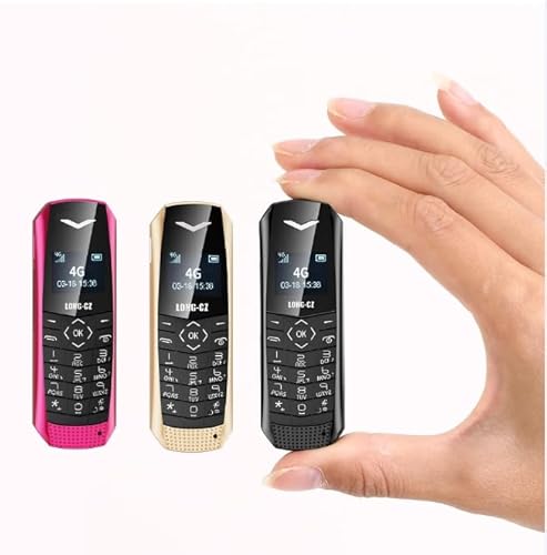 LONG-CZ J60 - Mini telefono cellulare da 4 GB al mondo - Mp3 Music Mini Phone (nero)