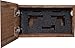 Bellewood Designs Customizable Gun Cabinet Wall Decoration - Personalized Gun Safe to Securely Store Your Gun in Plain Sight (Red Mahogany)