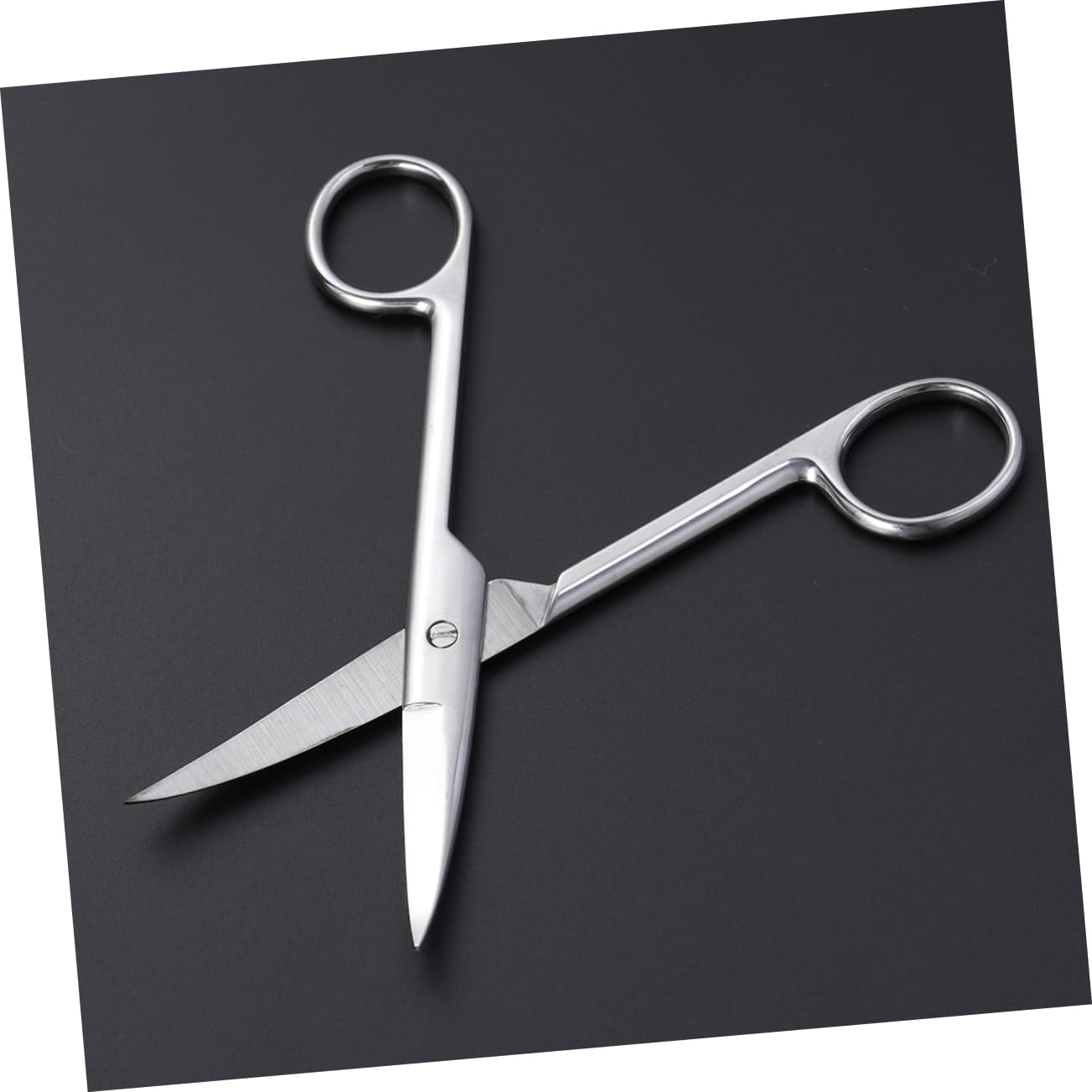 Ipetboom Stainless Steel Eyebrow and Eyelid Stickers Scissors for Precise Trimming Portable Facial Hair Grooming Tool for Easy Eyebrow and Nose Hair Maintenance