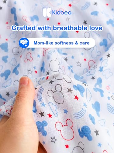 Image of Kidbea Newborn Baby Jhabla Unisex - Organic Cotton Muslin Shirt | Soft & Breathable Summer Wear for Boys & Girls | Cute Prints Infant Clothing