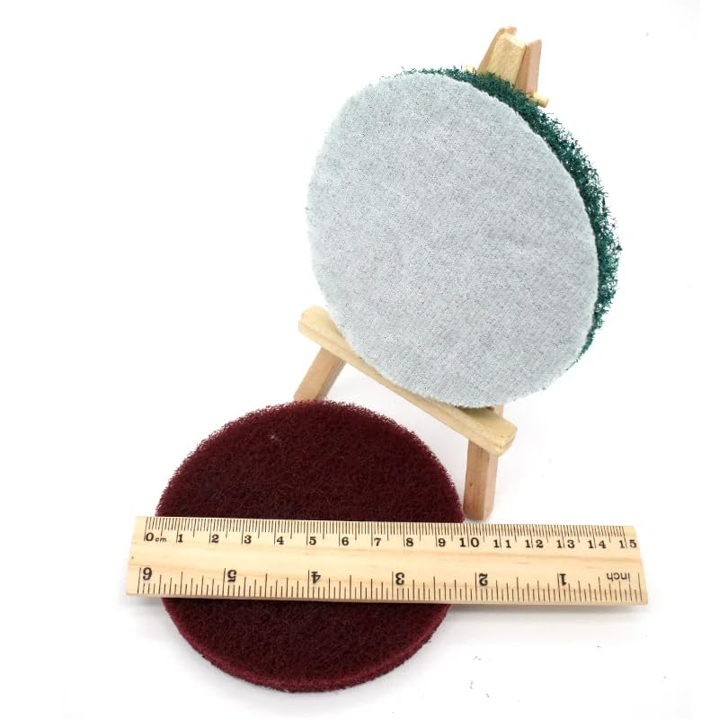 NEFLUM 15 PCS 4 Inch Multi-Purpose Flocking Scouring Pad 240-3000 Grit Duty Nylon Cloth for Polishing & Grinding,400
