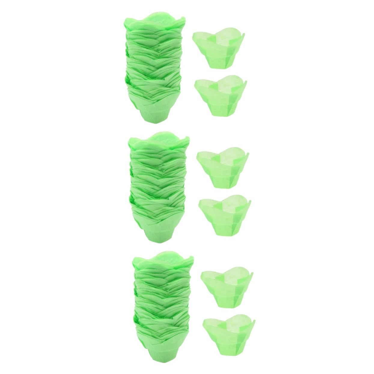 Cabilock Lot De 3 Caissettes À En Papier Antiadhésives Résistantes À L'huile Et À La Chaleur Idéales Pour La Pâtisserie Et Les Desserts 100 Pièces X 3
