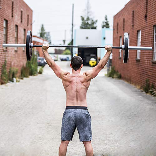 Image of ProsourceFit Olympic Barbell Multipurpose Weight Lifting Bar, 160k PSI