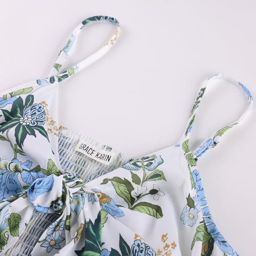 Image of GRACE KARIN Womens Summer Floral Maxi Dresses 2026 Long Flowy Boho Dress Beach Vacation Sundresses Casual Clothes with Pocket