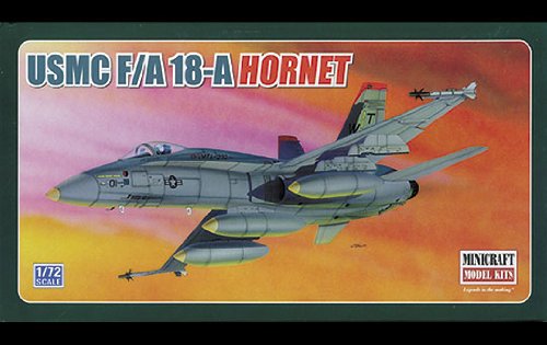 Maquette F/A-18 A Hornet Minicraft 1/72 kit de construction avion militaire