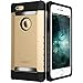 iPhone 6 Plus/6s Plus Case, ESR Three Layer Heavy Duty Shockproof Case [Free Screen Protector] [Metal Design] [Matte Silicone Back + Thickened TPU Bumper] for iPhone 6 Plus/6s Plus 5.5"-Gold
