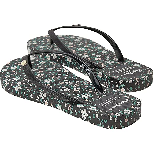 Pepe Jeans Rake Garden Night, Tongues Femme, Noir, 37 EU