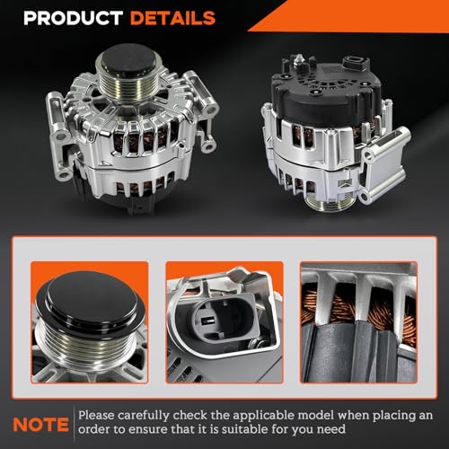 Image of 06E903018LX Alternator 180A 12V Compatible with 2013-2017 Jeep | S4 Q5 S5 SQ5 3.0L Replace FG20S017 06E903018L 06E903019E 06E903019EX