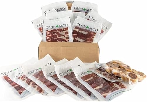 CERROALTO | Sobre de Jamon de cebo Ibérico 50% Raza Iberica 100 gr | Caja de 5, 10, 15 o 20 sobres de 100gr (5 SOBRES) Cover