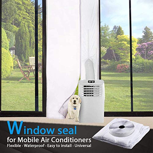 TOPOWN 210x90cm Kit Calfeutrage Climatiseur Porte Joint de Porte climatiseur Tissu de Calfeutrage de Porte pour Toutes Les Climatiseur Mobile Installation Facile avec Installation Manuel