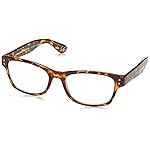 Foster Grant Conan Multifocus Rectangular Reading Glasses, Tortoise/Transparent, 53 mm + 3