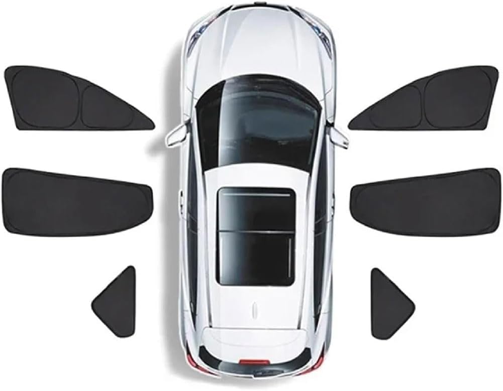 IXEUYN Car Window Sunshades for Suzuki Fronx 2023-, Custom Fully Shading Shades Visor Anti-UV Foldable Privacy Blinds Front Rear Sun Shade Cover Protection Accessories,D/6 side windows
