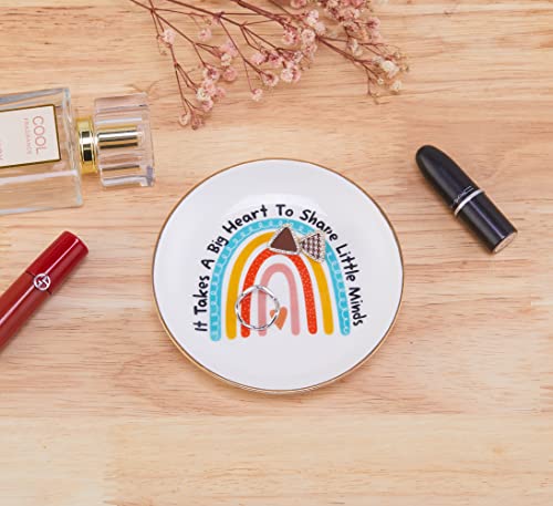 Teacher-Appreciation-Gifts-It-Takes-a-Big-Heart-to-Shape-Little-Minds-Teacher-Gifts-for-Women-Mothers-Day-End-of-the-Year-Back-to-School-Graduation-Retirement-Christmas-Gifts-Rainbow-Ring-Dish Teacher Appreciation Gifts It Takes a Big Heart to Shape Little Minds Teacher Gifts for Women Mothers Day End of the Year Back to School Graduation Retirement Christmas Gifts Rainbow Ring Dish