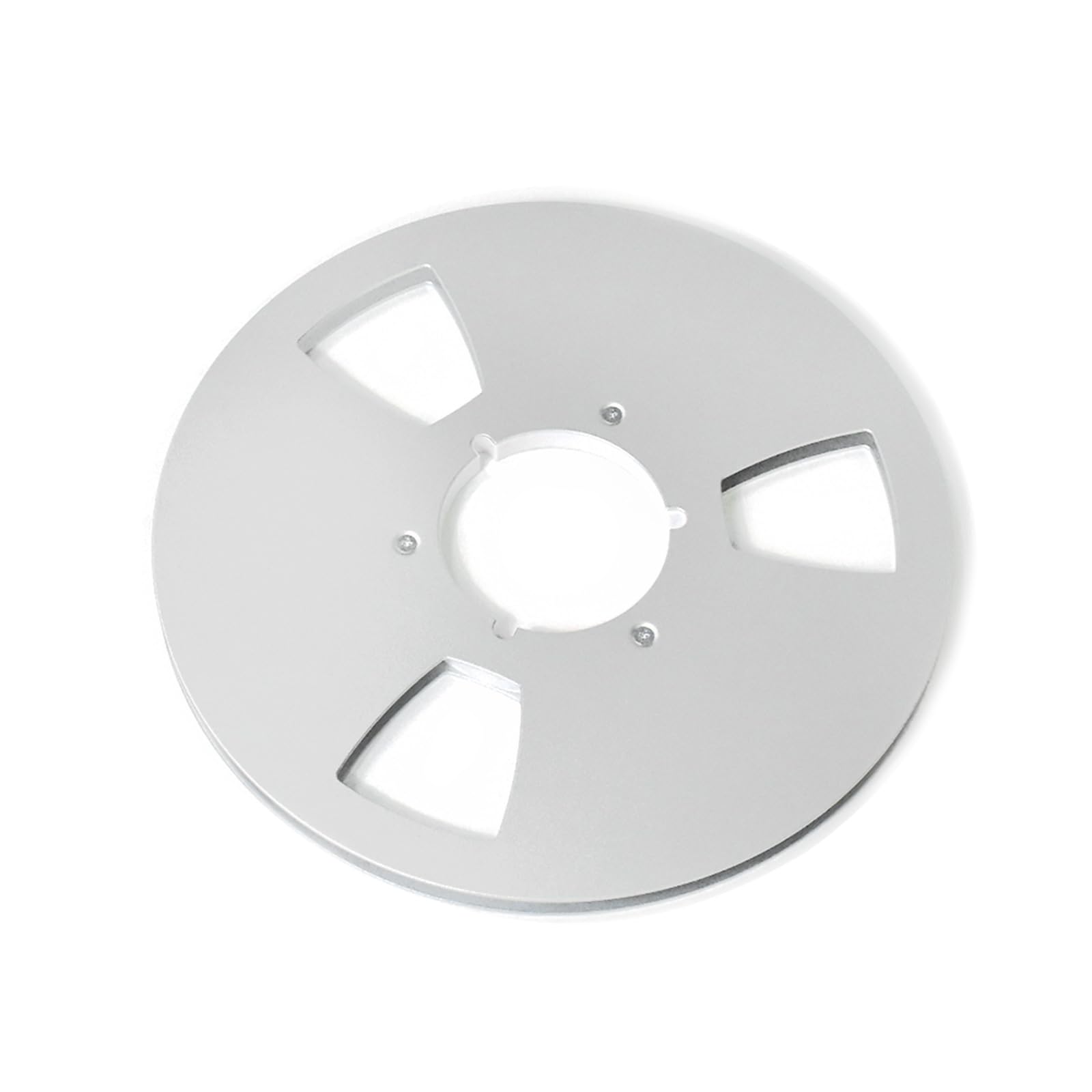 APGLSXY Duty 3 Hole Aluminum Reel for 1/4" Open Reel Tape Decks 10.5Inch Hub Disk Accessory Empty Hub with Disk