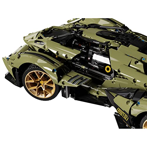 icuanuty Technik Auto Bausteine, 2527 Teile 1: 8 Technik Sportwagen Modell, Klemmbausteine Technik Auto Kompatibel mit… – Bild 7