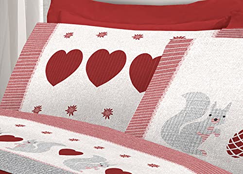 SOFFICIOSO Completo Lenzuola Letto in Cotone