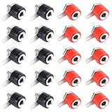 Rudiaoa Schnelle Installation, 4 mm Bananenheber für Media-Raum-Verbände, Experten-Soundgeräte und Elektronikunternehmen, permanenter Plan, metallfurnierter Bananenauslass für Verstärker