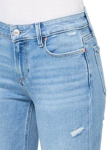 PAIGE Women's Laurel Canyon 32 Inch Inseam Small Beltloop Raw Jeans3