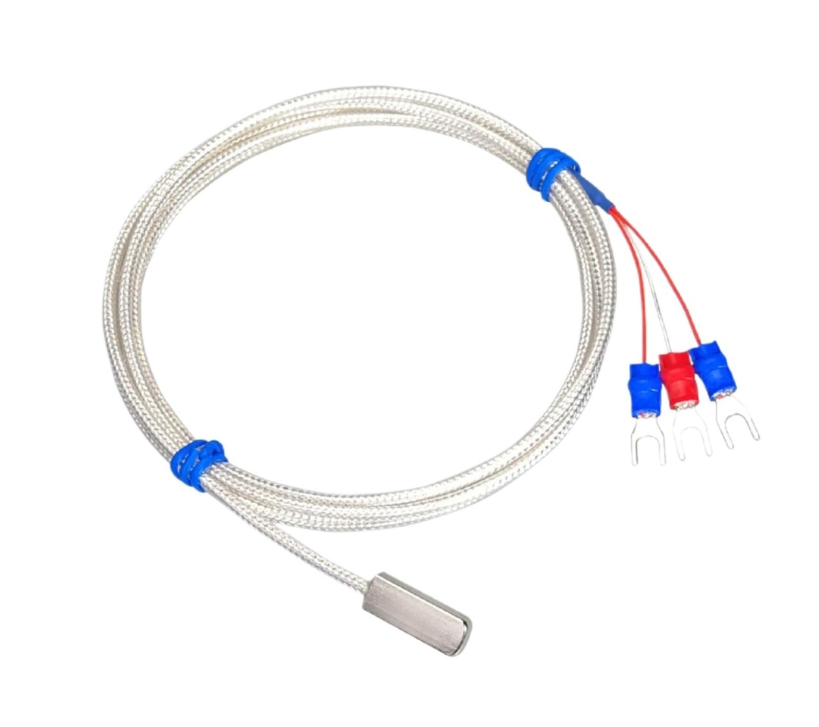 QfUxYYSLD PT100 Surface Temperature Sensor Adhesive Temperature Probe High Temperature Stick-on Sensor with 3M Tape(A-2m)