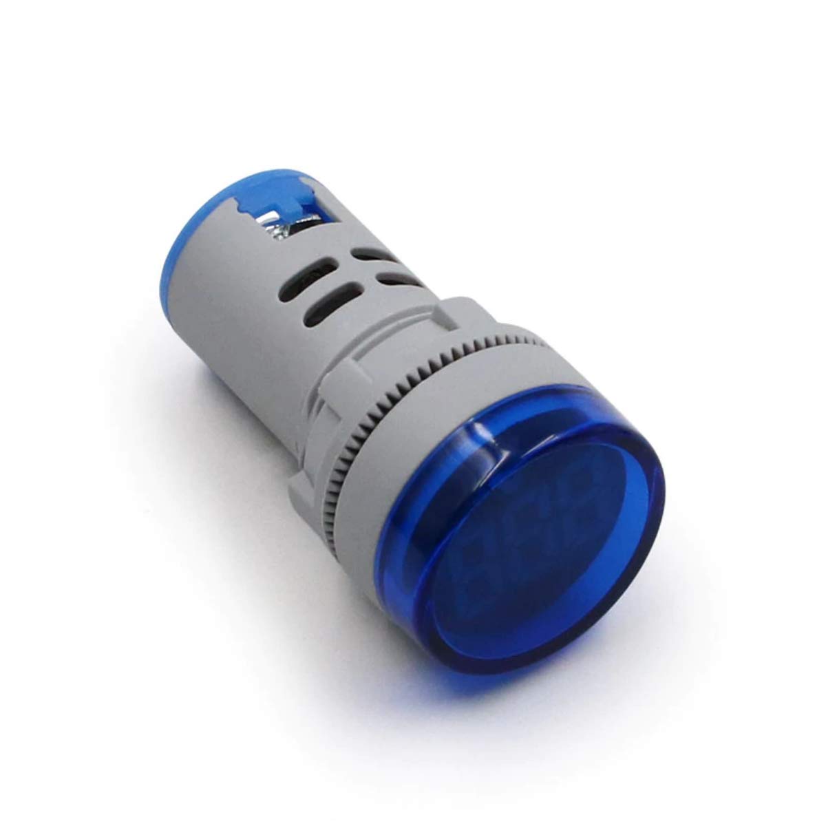 Royal Apex Digital Round Pilot LED Voltmeter Display AC 60-500V | Voltage Power Monitor Indicator Panel Light Pack of 3 (Blue)