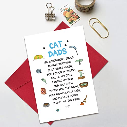 Funny Father’s Day Gifts For Cat Dads, Cute Father’s Day Card Gift For Cat Lover Owner, Cat Dads Card Gift #TOP3