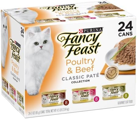 Purina Fancy Feast Classic Poultry & Beef Collection Cat Food - (24) 3 Oz. Cans