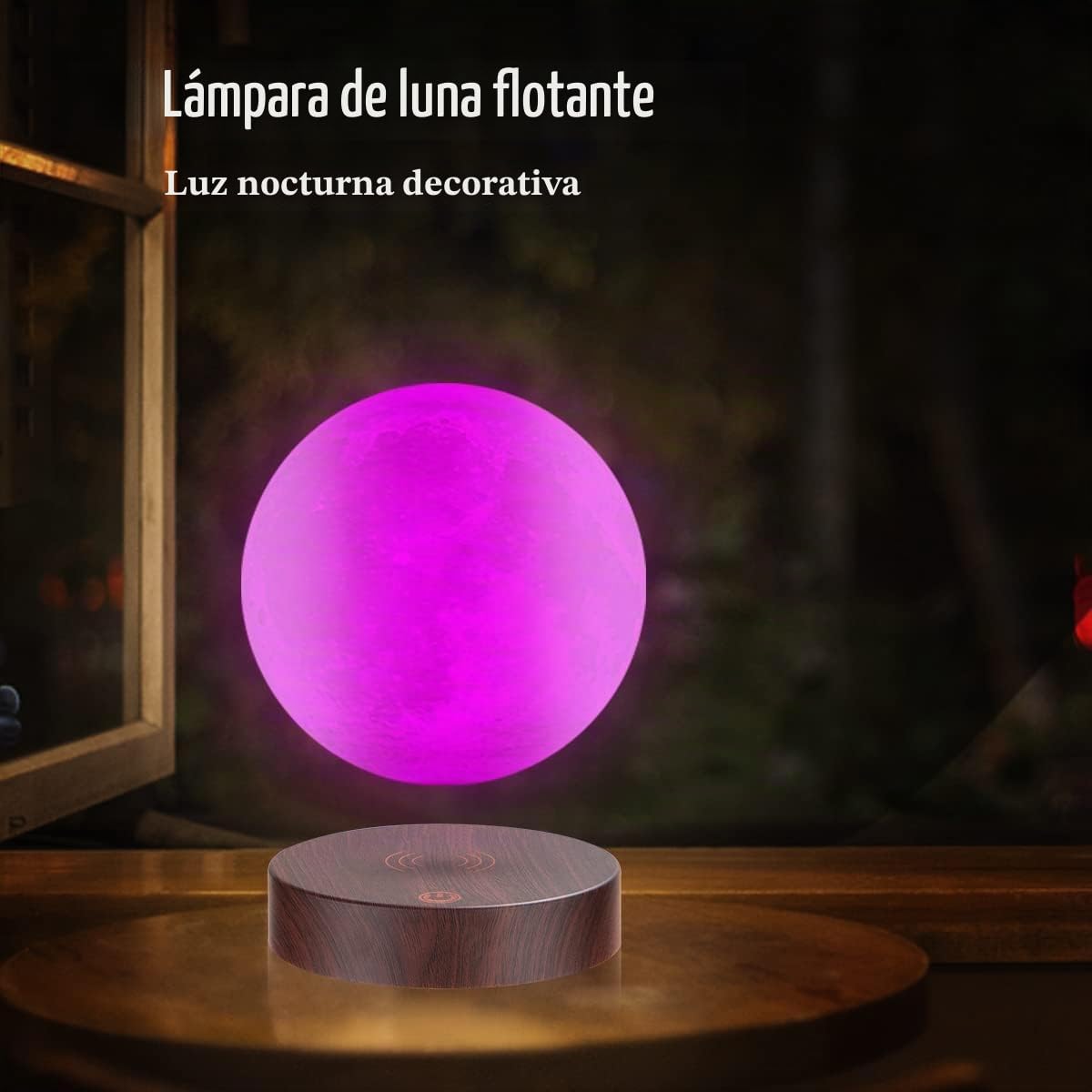 Lámpara lunar levitante, luz nocturna flotante y giratoria con brillo ajustable, ideal para regalos únicos, decoración de habitaciones y juguetes tecnológicos para el escritorio de la oficina