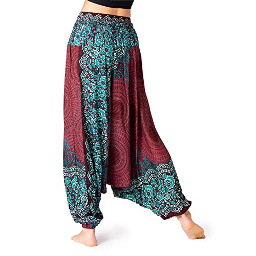PANASIAM Aladin Pants, Mandala 5, bordeauxred L