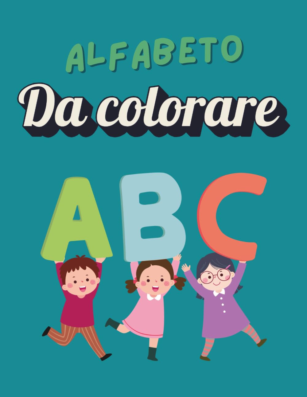 L’Alfabeto delle Iniziali da Colorare: Impara le Lettere con Disegni e Parole Magiche.: Libro Attività 3-6 Anni: Colora l'Oggetto e la sua Lettera ... Anti-Imbratto e Formato Maxi 8.5" x 11".