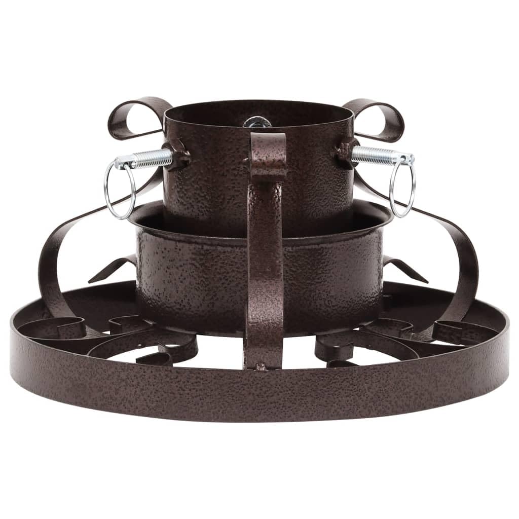 vidaXL Soporte para árbol de Navidad Cobre Envejecido 29x29x15,5 cm