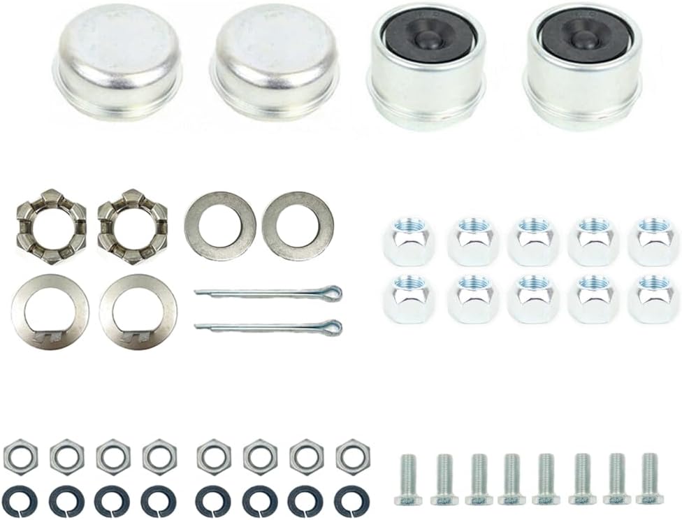 SOUTHWEST WHEEL Pre-Greased 5-4.5" Hydraulic Brake Trailer Axle Brake Kit for a 3,500 lbs. Trailer Axle