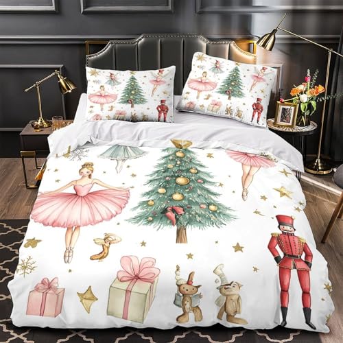 Parure de lit fermeture éclair pratique avec housse de couette 3D - 2