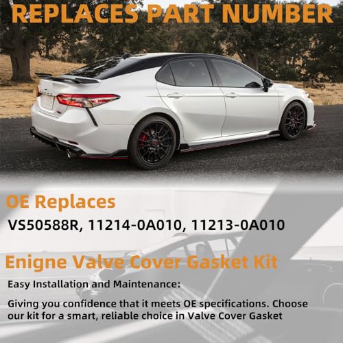 Image of Valve Cover Gasket VS50588R Toyota Lexus 3.0L 3.3L V6 | Fits Avalon 00-04 3.0L / Camry 02-06 3.0L-3.3L / Highlander 01-07 3.0L-3.3L / Sienna 04-06 3.3L / RX330 04-06 3.3L