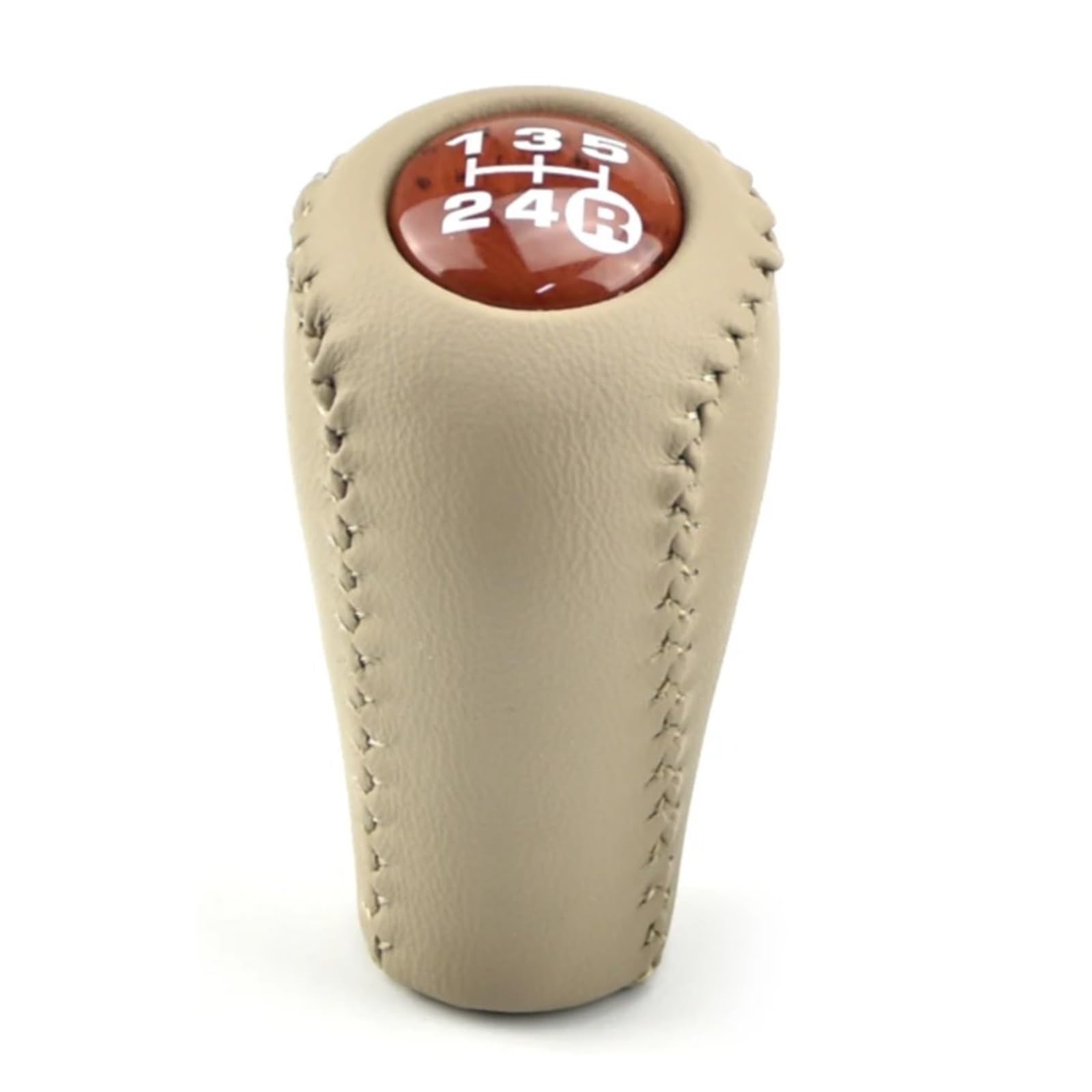 Lvgvzttgkm Beige Walnut 5-Speed For Toyota Prado Lc120 For Land For Cruiser Sporty Gear Shifter Knob