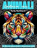 Colora con i Numeri - Animali: Un libro da colorare facile e rilassante per adulti