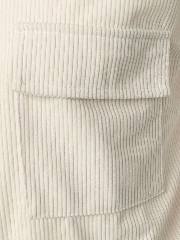 Image of MiraMichi Men's Full Sleeve Corduroy Striped Casual Jacket, Perfect for Everyday Stylish Outfits, Standard Length