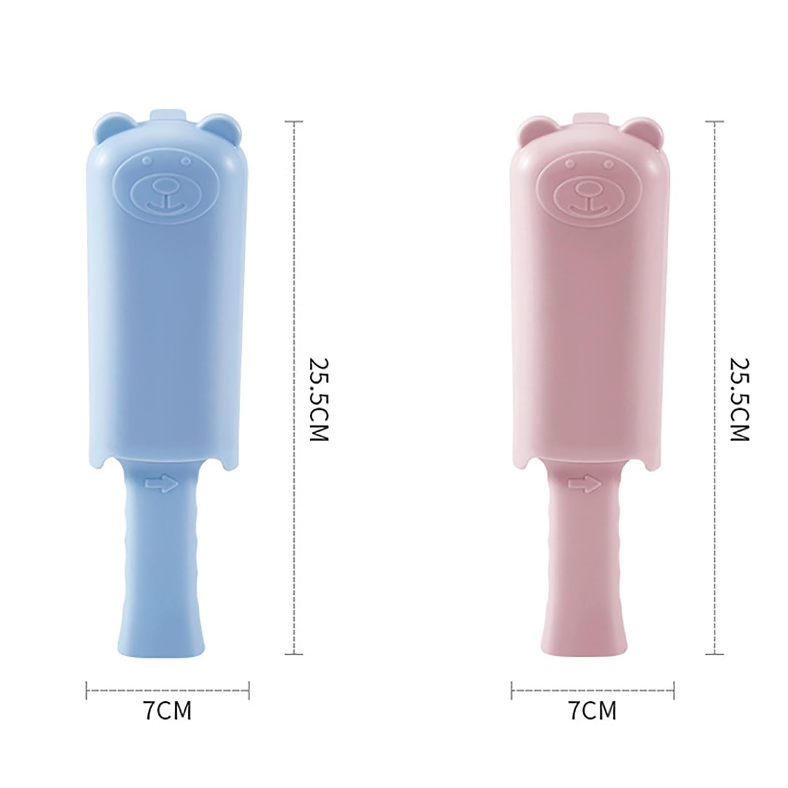 Fusselrolle Klebrige Fusselbürste, Haarentferner, Fusselentferner, Schaber, Bettlaken-Fusselentferner, Bürste (Color : Pink, Size : 25.5x7cm)