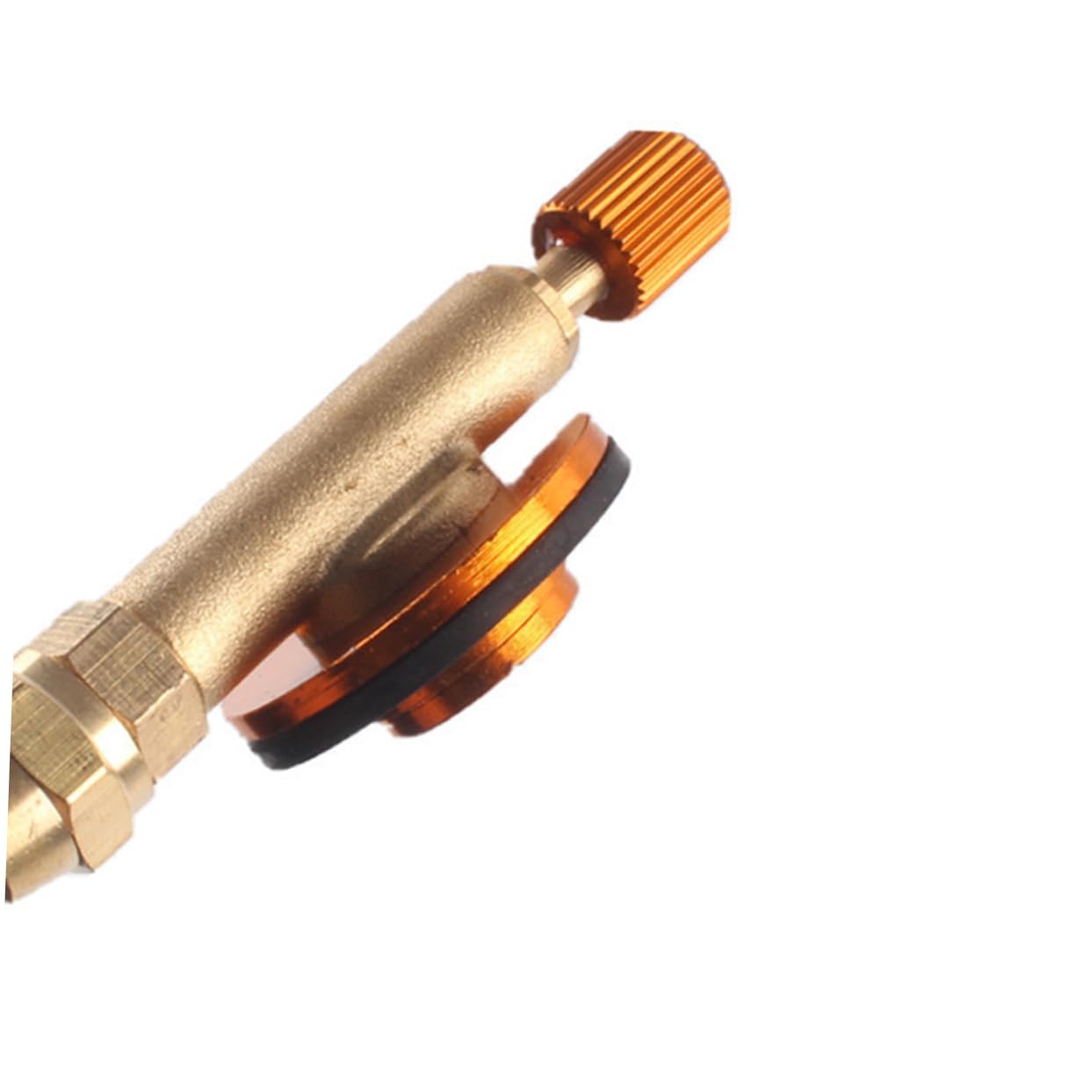 BESPORTBLE Metal Pu Gas Tank Inflation Valve Self-Closing for Camping Propane Tanks