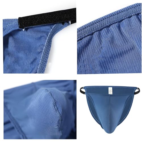 Men's Thong Pouch Underwear Low Rise Sexy G-String Bikini Briefs Underwear4