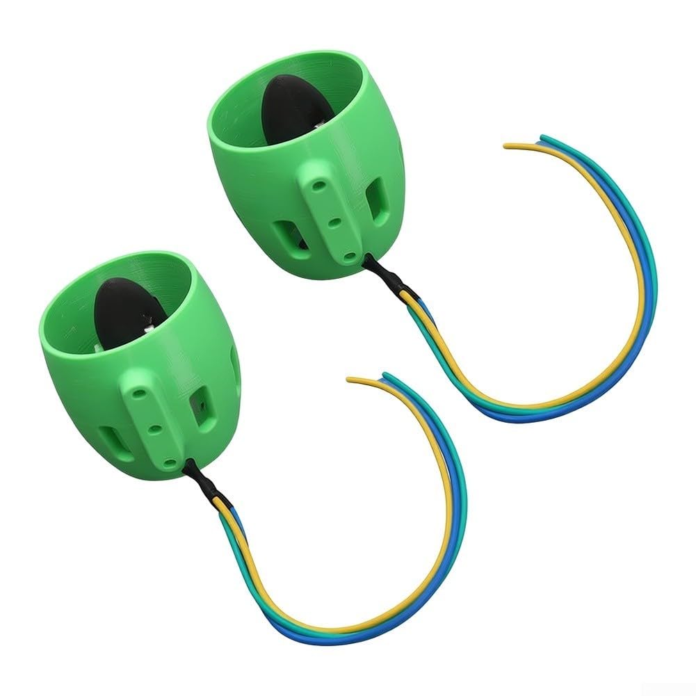 Juego de propulsores subacuáticos de plástico 70mm para kayak (verde) | Potencia de 300 W, funcionamiento de 12 V, juego de motor dual, ideal para barcos RC, alto rendimiento de empuje