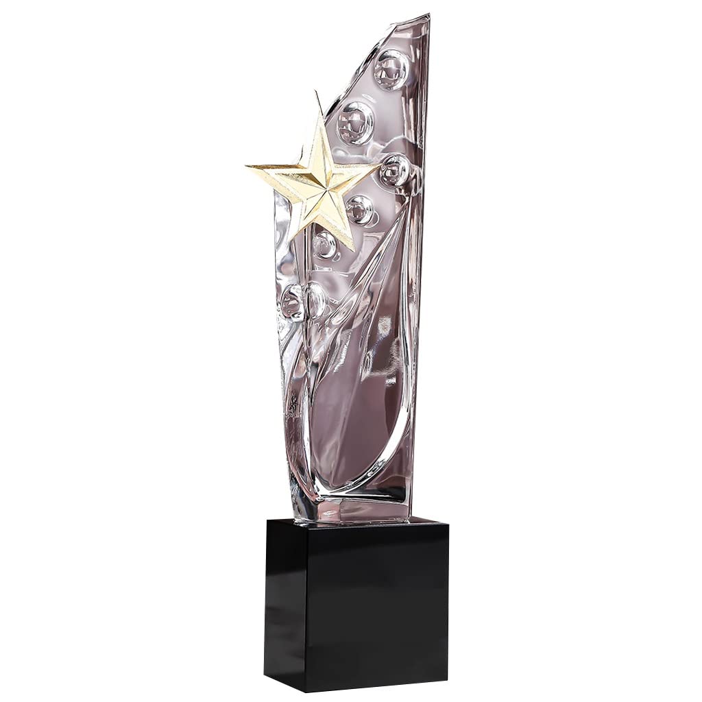 Trofeos, medallas y premios Trofeo Creativo De Cristal Transparente Trofeo De Empleado Destacado De La Empresa Trofeo De Honor De Campeón De Competición Trofeo De Los Premios Shining Star