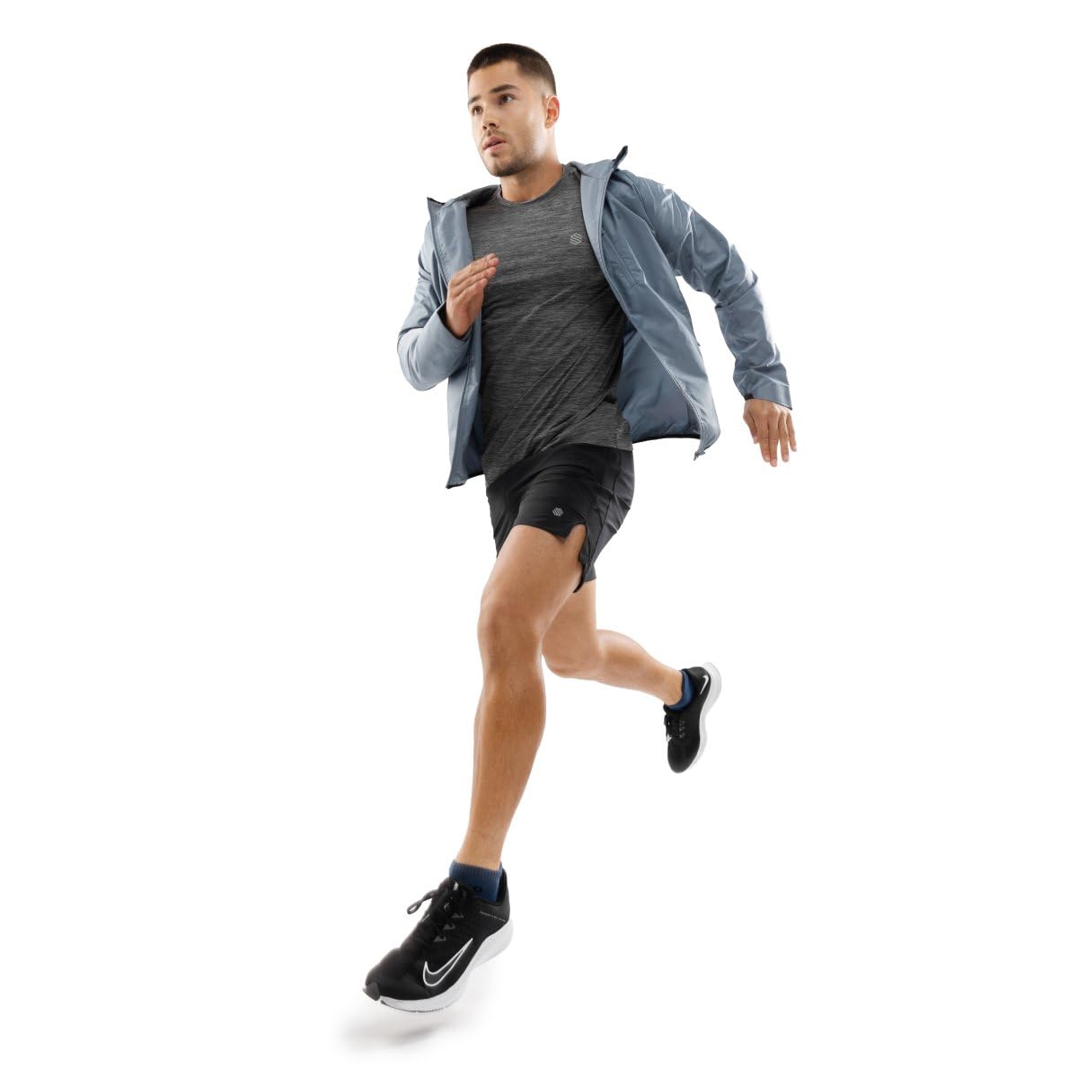 SIROKO Chaqueta cortavientos entrenamiento fitness Evolve Azul