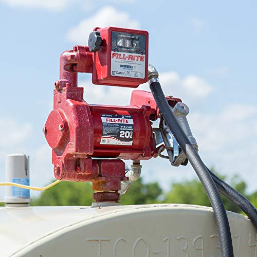 Fill-Rite Fr701V 115V 20 Gpm Fuel Transfer Pump With Standard Mechanical Meter Package, Gallons - For Gasoline, Diesel, Kerosene, Ethanol Blends, Methanol Blends & Biodiesel Up To B20 #TOP2