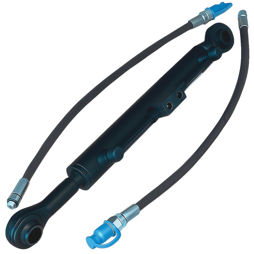 Hydraulischer Oberlenker Kat. 2-2 650–900 mm mit Hydraulikschläuchen aus Warmschmiedestahl für Dreipunktaufnahme Landwirtschaft Traktor, Schlepper