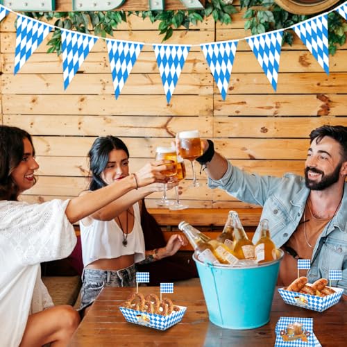 Bannière allemande bavaroise et vaisselle pour votre soirée Oktoberfest - 7