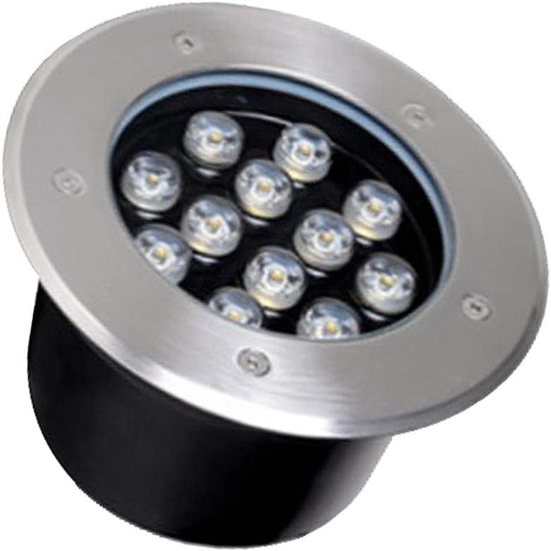 12 W Recessed Floor Lawn Lamp, Dual Use Floor Lamp, Garden Decor Light, White, 180 x 95 x 175 mm